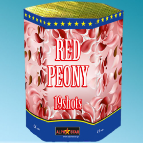  Πυροτέχνημα 19 βολών Red Peony ΚΑΤ. F2