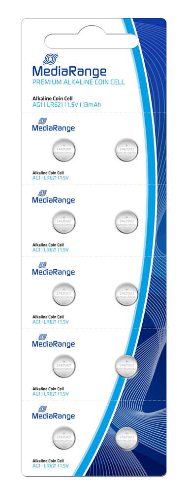  MediaRange Premium Αλκαλική μπαταρία AG1 1.5V, 10τμχ