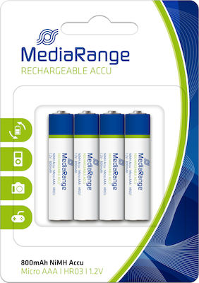  MediaRange AAA 800mAh (4τμχ)