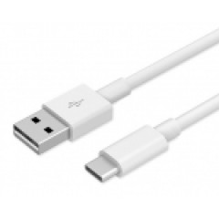 Powertech Καλώδιο USB σε Type-C, Άσπρο