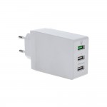 Φορτιστής Ταξιδίου 3 Port Qualcomm QC 3.0 30W