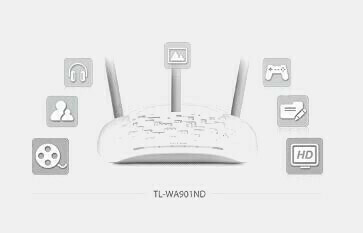  TP-LINK TL-WA901ND v5 Access Point Wi‑Fi 4 Single Band (2.4GHz)