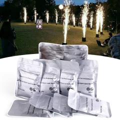 Cold spark machine powder