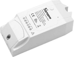 Sonoff Pow R2 Smart Ενδιάμεσος Διακόπτης Wi-Fi σε Λευκό Χρώμα